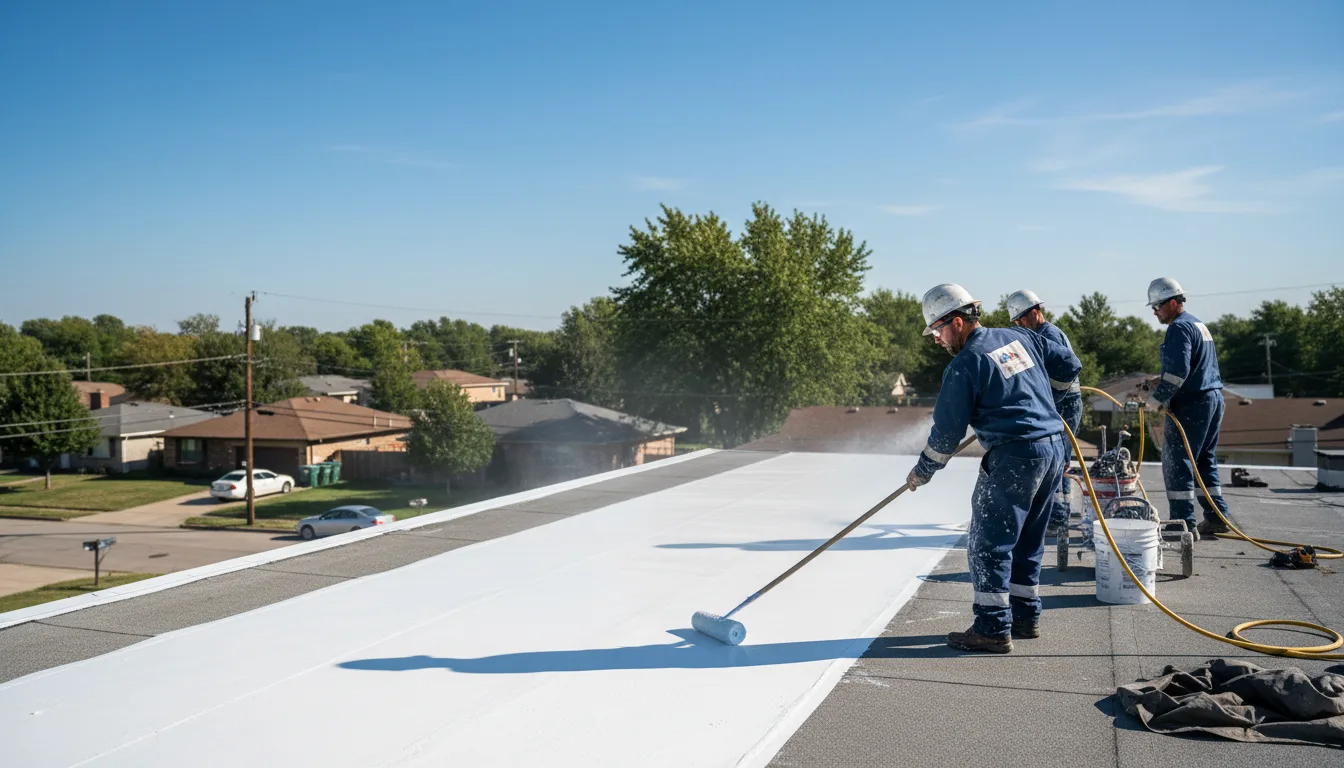 Commercial roof coating in Van Buren, ME near me